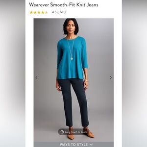 J. Jill navy blue cotton small petite pants